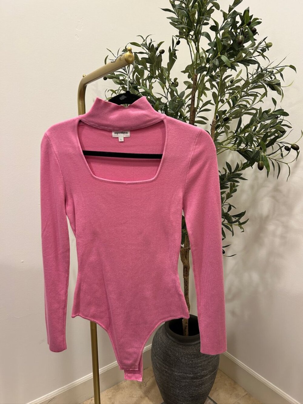 Superdown Pink Bodysuit